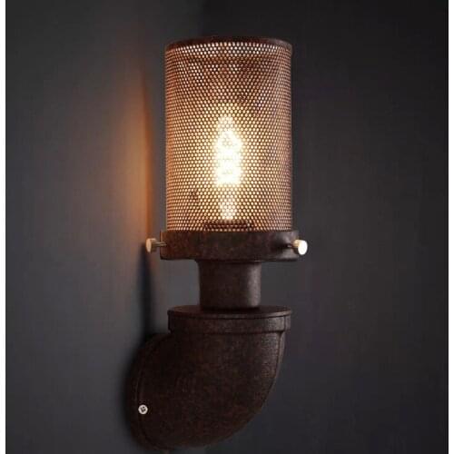 RetroIindustrial Style American Wall Lamp Aisle Corridor Bar Simple Creative Personality Water Pipe Wrought Iron Lamp Home Light