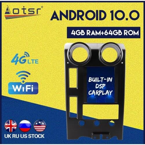 AOTSR For Hummer H2 2004+ 4G+64GB Android 10.0 Tesla style Car GPS Navigation Multimedia Player Radio stereo Carplay 4G LTE
