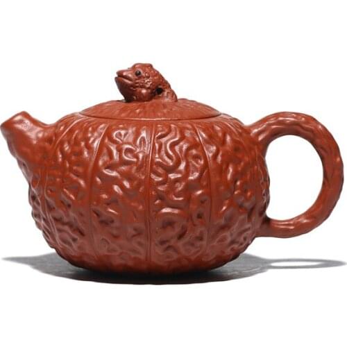 Authentic Yixing, Purple Clay Teapot, Zisha, Handmade, Tea Set, Tea Drinking, Huanglongshan Mud, Dahongpao Jinchan Wrinkled Skin