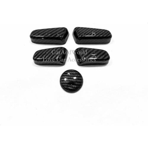 For Hyundai Tucson 2019 Front Seat Adjust Switch Button Cover Frame Trims Carbon Fibre Inner Decoration Car-styling Accessories