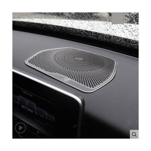 For Mercedes Benz C Class W205 C180 C200 C260 2015-2018 GLC Class X253 Burmester Design Car Dashboard Speaker Cover Trim LHD