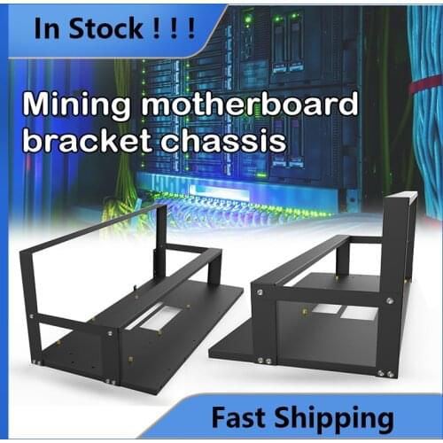 Mining Case Rack Motherboard Bracket Open Mining Rig Frame ETH/ETC/ZEC Ether Accessories Tools for 8 GPU Rack Only NK-Sh