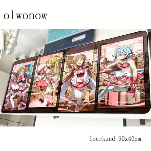 Sword Art Online mousepad 90x40cm Domineering gaming mouse pad gamer mat Beautiful game computer desk padmouse large play mats