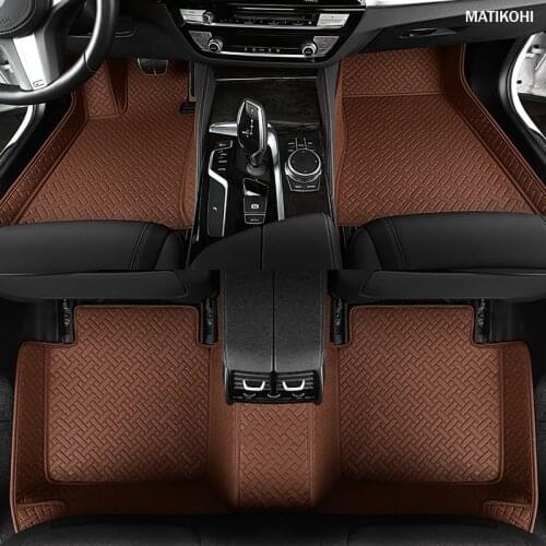 MATIKOHI Custom car floor mats For MINI Cooper R50 R52 R53 R56 R57 R58 F55 F56 CLUBMAN Countryman R60 F60 mini one foot mats
