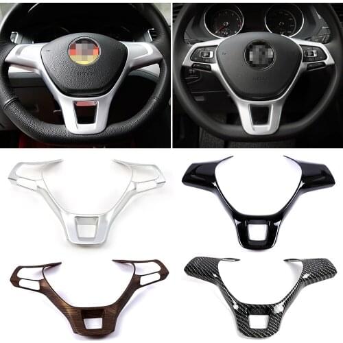 For Volkswagen VW Caddy 2016-2019 Steering Wheel Switch Button Cover Decoration Trim ABS Car Accessoriess