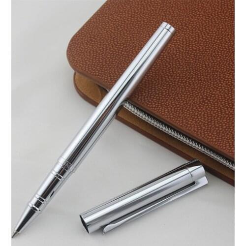 JINHAO Metal Rollerball Pens Silver Clip Black Ink Business Office Sign Pens Student Writing Stationery School Office Supplies