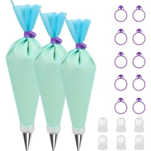 28Pcs Cake Decorating Supplies Kit TPU Durable Disposable Caking Decor Kit Pastry Bags Set For Cookies Pastry Cake Cupcake K239