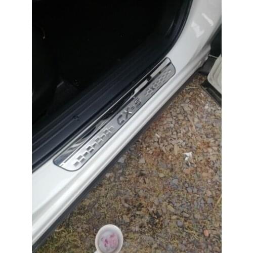 For Mazda CX-5 CX5 KE KF 2011-2016 2017-2020 Stainless Car Door Sill Kick Scuff Plate Guard Pedal Protector Trim Car Accessories