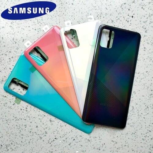 New Back Rear Battery Cover Plastic Door For Samsung Galaxy A51 A71 5G 2020 Housing Back Battery Cover Case With Logo & Adhesive