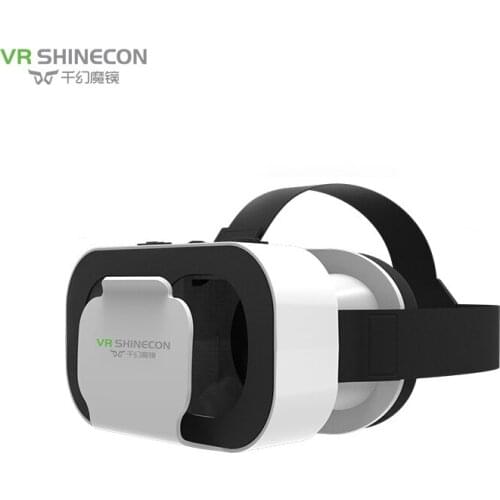 VR SHINECON BOX 5 Mini VR glasses 3D glasses virtual reality glasses VR headset for Google Cardboard Smartp3D helmet mirror