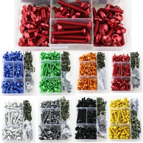 Fit For Honda CB700 CB750 CB500X CB900F Hornet 900 Hornet 250 CB1300 CB1000R Complete Full Fairing Bolts Kit Bodywork Screw Clip