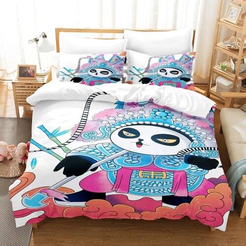 StarBlue-HGS Oriental elements of Peking OperaBedding Set Quilt Cover/Duvet Cover Queen King Home Textile Comforter Cover Queen