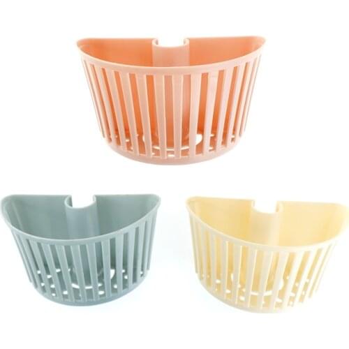 Plastic Buckle Storage Rack For Shelves Kitchen Bath Soap Sponge Flatware Tools