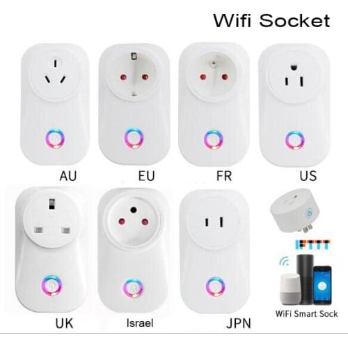 All Standard Smart Life Smart Socket Wifi Socket WiFi 2.4GHz 10A Work With Alexa Google Assistant IFTTT Smart Life APP