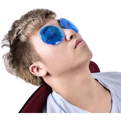 1Pc Herbruikbare Ice Cold Hot Gel Pack Ronde Vorm Therapie Microwaveable Warmte Pijnbestrijding Goed Te Gebruiken Oogzorg tool