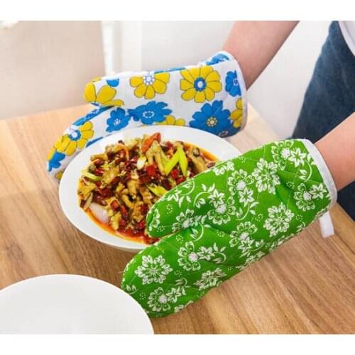 1PC Kitchen Insulated Non-Slip Glove Thickening High Temperature Oven Glove Cooking Microwave Oven Mitt NX 010