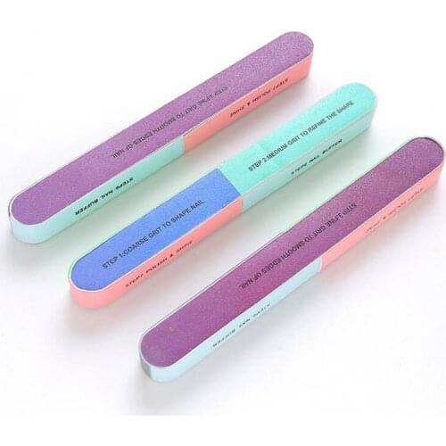 10/50/100pcs Colorful Six-sided Nail File Sanding Buffer Block Buffing Polishing Manicure Pedicure Nair Art Tool Wholesale 30#9