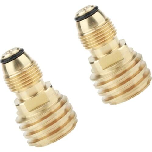 2x Gas Bottle Propane Tank Adapter Converter Valve POL to QCC1 /Type1