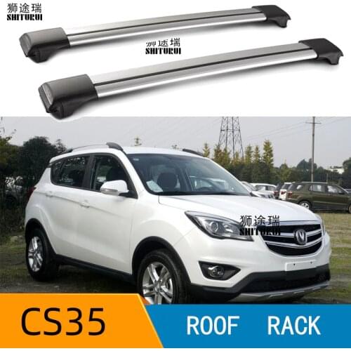 2Pcs Roof bars For changan CS35 2012-2017 Aluminum Alloy Side Bars Cross Rails Roof Rack Luggage CUV SUV LED