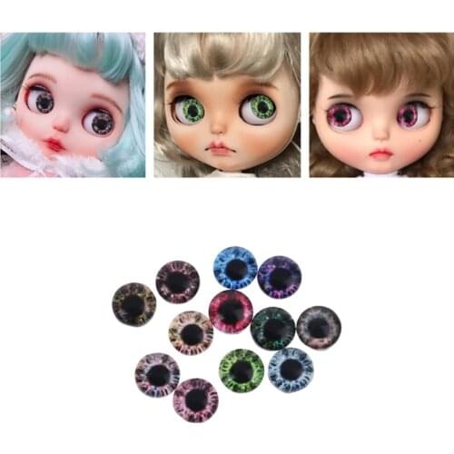 20pcs Glass Doll Eyes DIY Crafts Eyeballs for Dinosaur Animals Eye Accessories