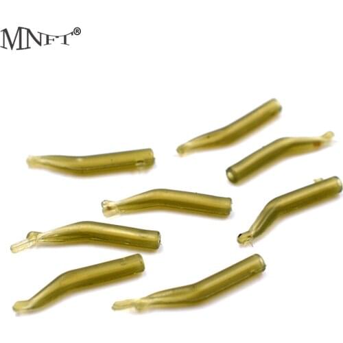 MNFT 24Pcs Carp Fishing Hook Line Aligners Hook Sleeve Tube Hair Rig Anti Tangle Sleeves Positioner for Carp Fishing End Tackle