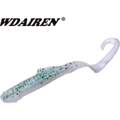 3Pcs/lot 10cm 8.5g jig wobblers Soft Baits Shad Carp Fishing Iscas Two-tone Silicone Artificial Vivid Worm Fishing tackle