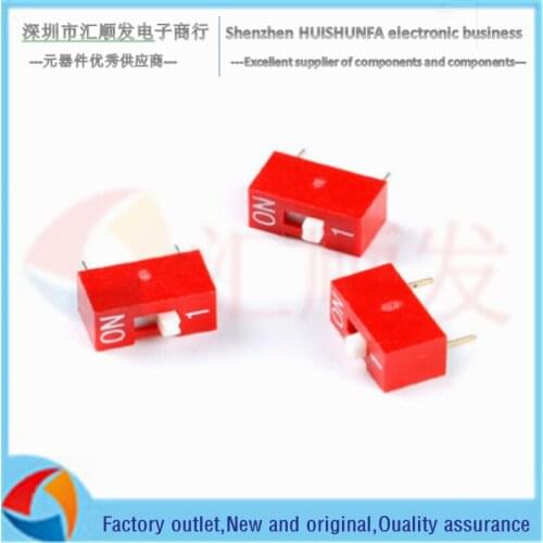 5PCS!!! DSWB01LHGET 2.54mm pitch 1-bit DIP switch/dip code switch/red