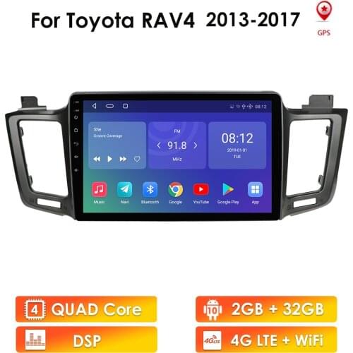 10.1 Inch Android 10 2 Din Car Radio GPS for Toyota RAV4 2013 2014 2015 2016 2017 RAV 4 Navigation WIFI Stereo Multimedia Player