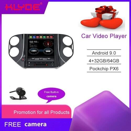 KLYDE Android 9.0 Car Audio Video Player for Tiguan 2010-2016 Car GPS SystemPlayer with wifi bluetooth movie music