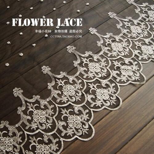 Free Shipping, Exquisite Black Wedding Dress Curtain Cloth Clothes Diy Lace Fabric 130cm Wide