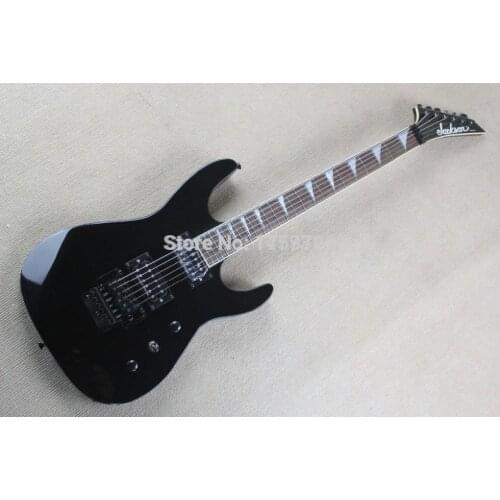 Free shipping latest release new SL2H Soloist finish Custom Neck body together 6 strings Jackson black electric guitar In stock