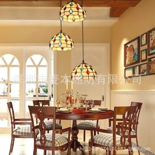 European pastoral light retro personality creative restaurant Pendant Lights three bar dining room baroque Pendant lamp LU1027