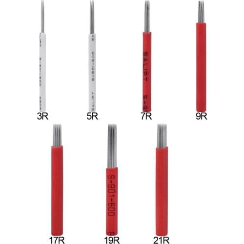 Tattoo Round Needles for Manual Pen Semi Permanent Makeup Manual Fog Pen Needle Microblading Needles Eyebrow Pen Tattoo Needles