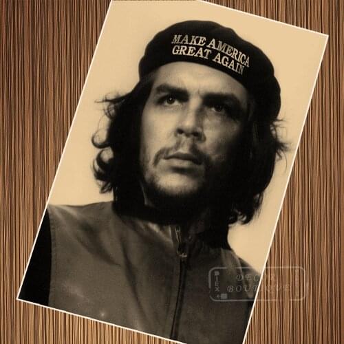 Cuba Socialist Socialism Leader Che Guevara Communist Hero Retro Vintage Kraft Poster Canvas Wall Sticker Home Decor Gift