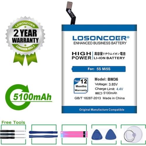 LOSONCOER Xiaomi Mi 5S Phone Batteries China