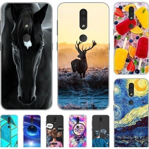 Fashion Bumper Cute Case For Nokia 6.1 Plus TA-1099 TA-1103 TA-1083 5.8" Case Soft Cat Horse Flower Cover