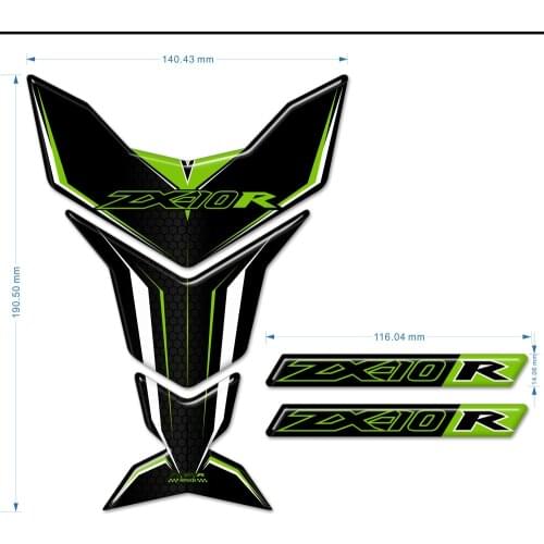 Stickers For Kawasaki Ninja ZX-10R ZX10R ZX 10R Tank Pad Fairing Decal Protector Emblem Badge Logo 2015 2016 2017 2018 2019 2020