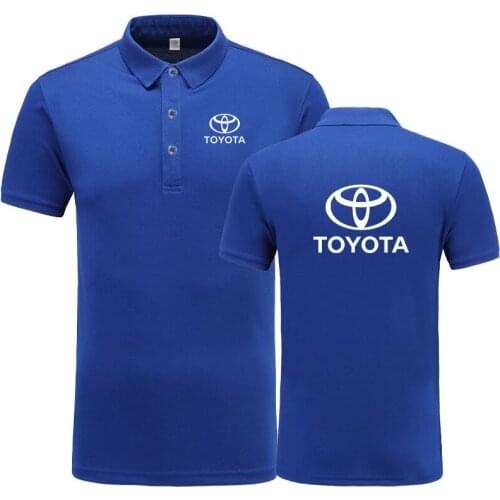 New Styie Shirts Arrival Brand Clothing Men logo Polo Shirt Casual Male Toyota Polo Shirt Short Sleeve Polo Shirt