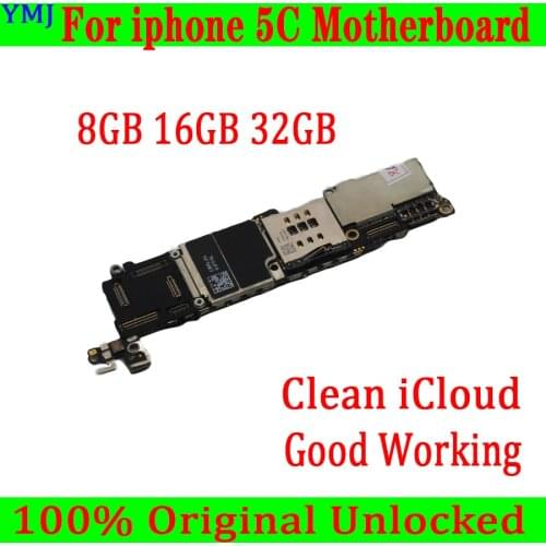 8GB 16GB 32GB Original unlocked for iphone 5C Motherboard with Full Chips,for iphone 5C Logic board with Free iCloud,Good Tested