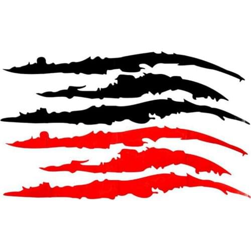Personality Lifelike Monster Claw Scratch Stripe Marks Waterproof Car Sticker Headlight Car Decorative Vinyl Apply To Car Window