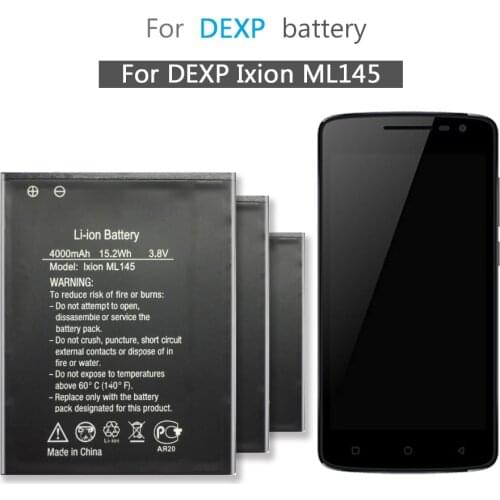 For DEXP Ixion ML145 Snatch SE Rechargeable Li-polymer Batteries For DEXP Ixion ML145 Snatch SE Mobile Phone Battery 4000mAh