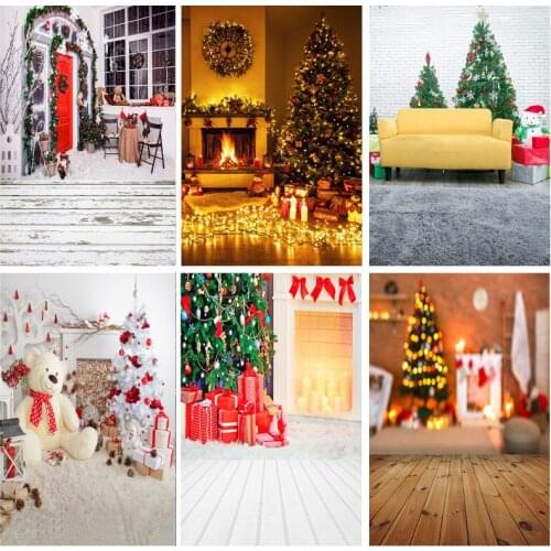 SHENGYONGBAO Christmas Indoor Theme Photography Background Fireplace Children Backdrops For Photo Studio Props 21712 YXSD-11