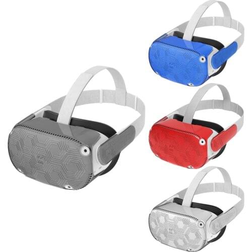 VR Helmet Protectives Front Covers Helmets Eye Masks Covers for Quest 2 Left&Right Side Protection Shell Headset Accessories