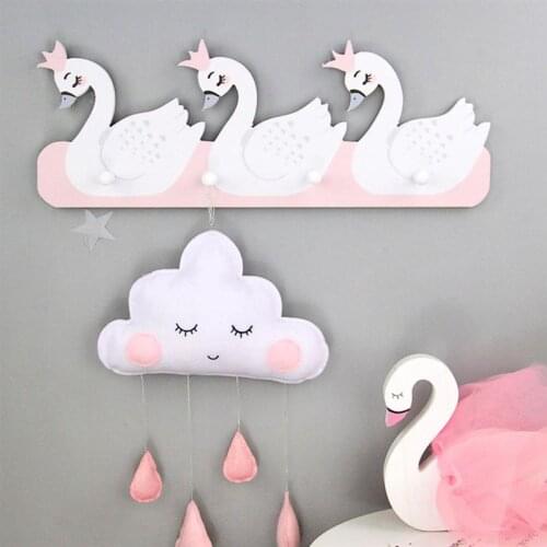 Nordic Style Nursery Decor Kids Scandinavian Decor Wall Shelf Hook Kids Room Decoration Storage Holders Scandinavian For Kids
