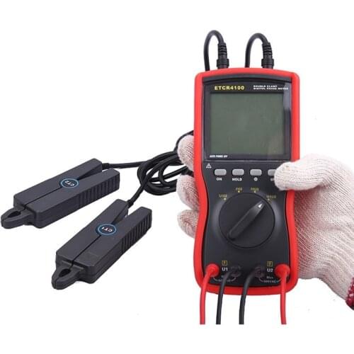 Top Quality ETCR4100 Double Clamp Digital Three Phase Sequence Meter Tester CE