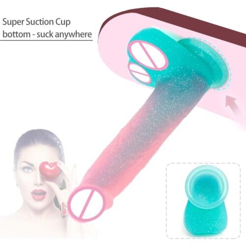 Female Adult Masturbation Massage Silicone Dildo for Women Strong Suction Cup Artificial Penis Lifelike Dick Anal Sex Products