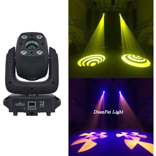1pcs 2019 new led spot moving head with 4pcs 10wa rgbw led wash 2in1 Spot+wash moving head led lyre 100watt