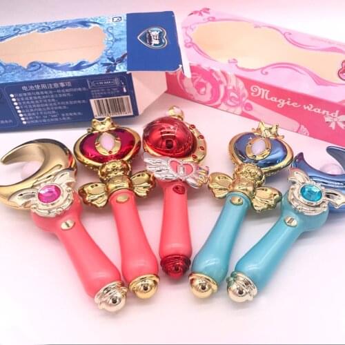 1pcs sailor moon stick Spiral Heart Moon Rod Cutie Moon Rod wand figure toy