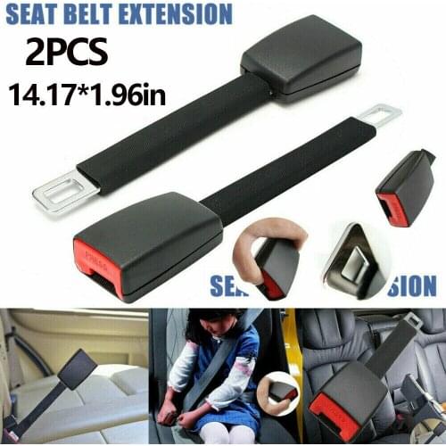 2pcs Car Seat Belt Extension Safety Belt Vehicle Automotive Car Extension Strap Durable Seat Belt Buckle Clip Car-Styling