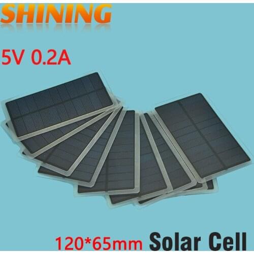 200Pcs/Lot 1W Portable Solar Panel Power Cell Free Shipping Small Size Solarparts For LED Battery Charging DIY Study Solar Lamp